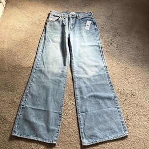 Womens PacSun Lena baggy flare jeans.